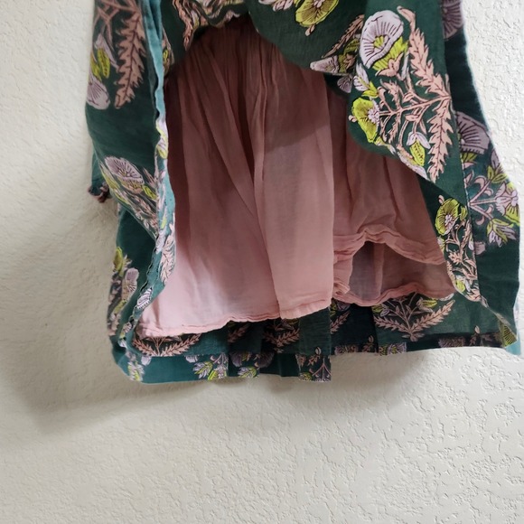 Pink Chicken 3 Year Hermione Hunter Green Floral Bow Dress Toddler Girls 3T - Picture 11 of 15